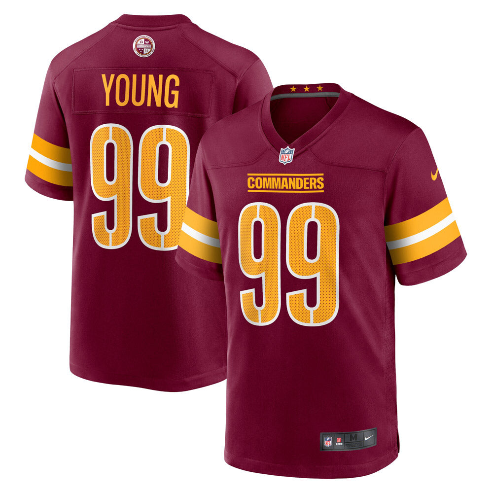 Youth Washington Commanders Chase Young Game Jersey Burgundy